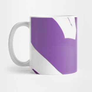 Heart Purple Shadow Silhouette Anime Style Collection No. 248 Mug